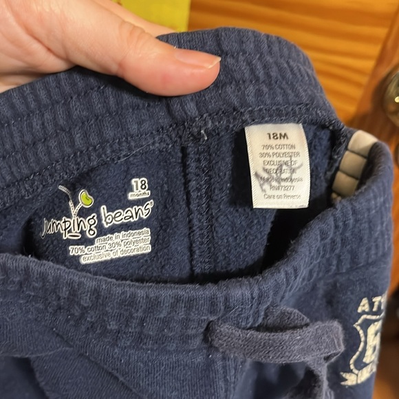 *2 pair!* Baby boy size 18 months sweatpants by jumping beans in brown and navy - Picture 5 of 9